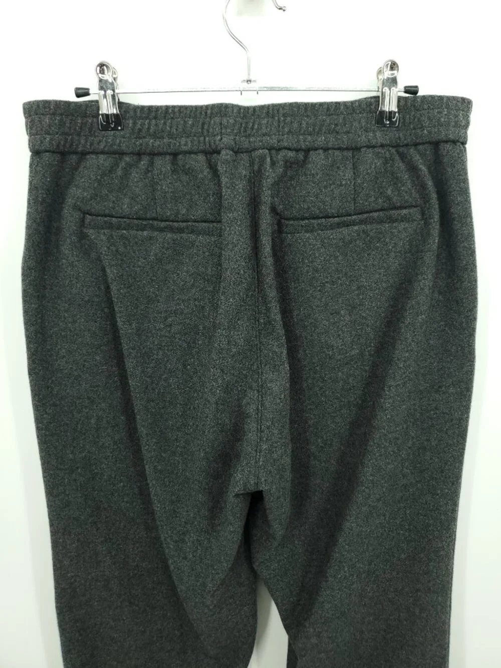 Everlane The Wool Flannel Pull-On Pant 32 Heather Charcoal Gray